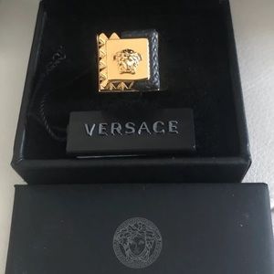 Authentic gold Versace ring
